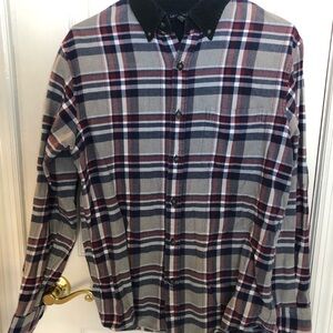 Lands' End Men's Casual Plaid Flannel Shirt